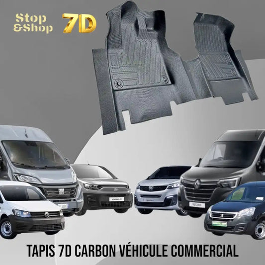 tapis tpe 7d full carbon véhicule commercial 1 piece السيارات النفعية