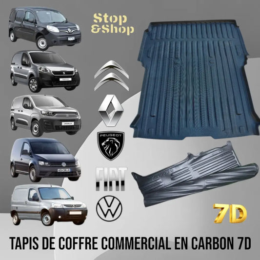 Tapis coffre arriere voiture commercial matière Tpe qualité 1er