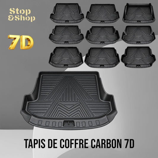 tapis de coffre en carbon 7d pro