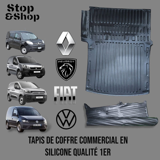 Tapis coffre arriere silicone voiture commercial