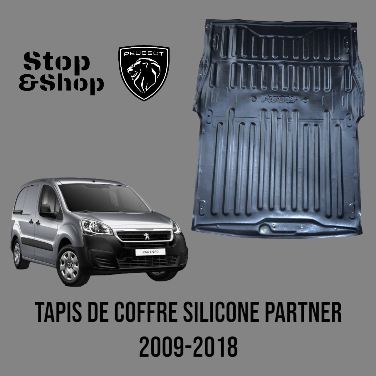 Tapis coffre arriere silicone voiture commercial